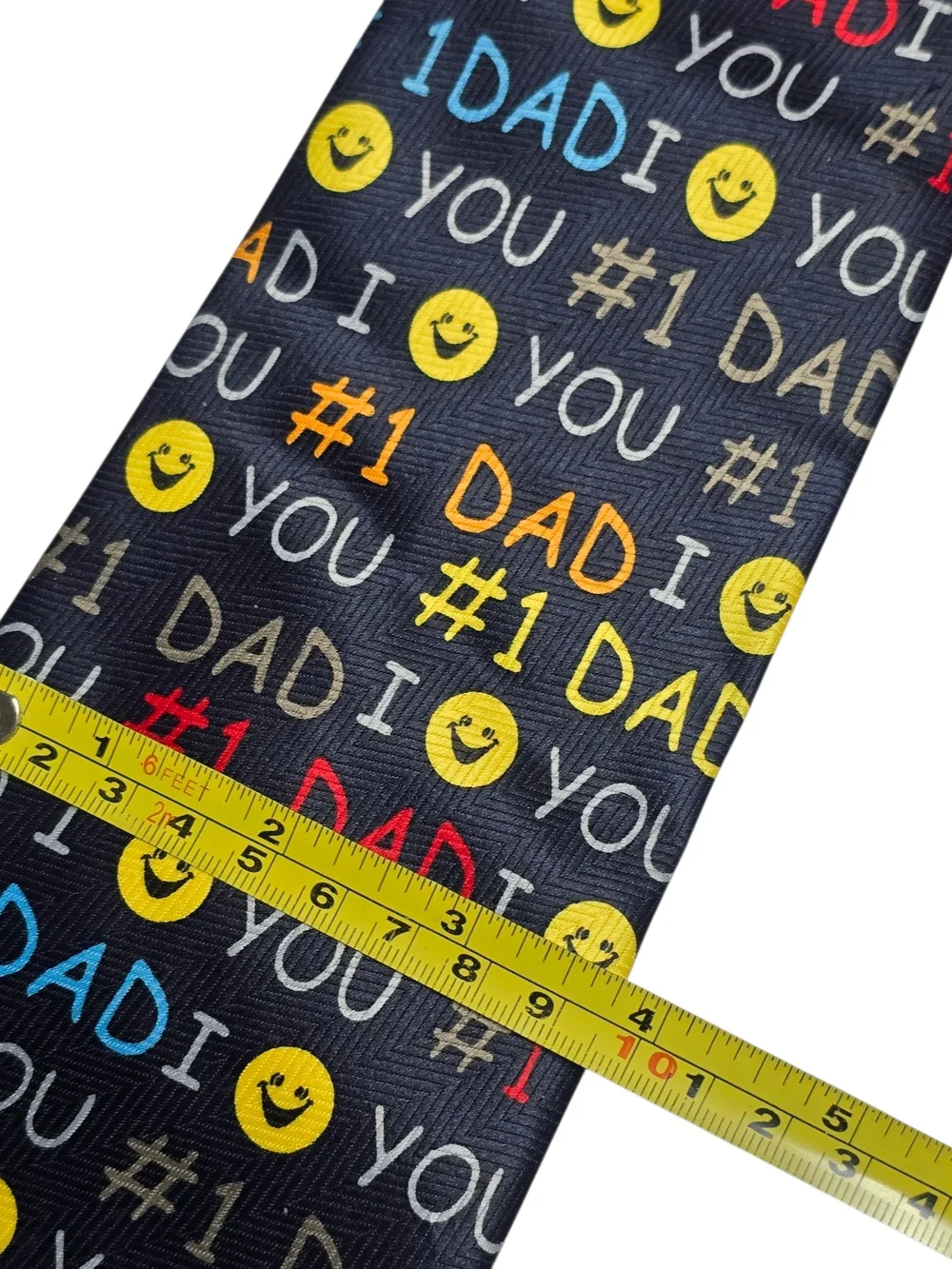 Vintage Men’s #1 Dad Necktie Parquet Colorful Novelty Tie
